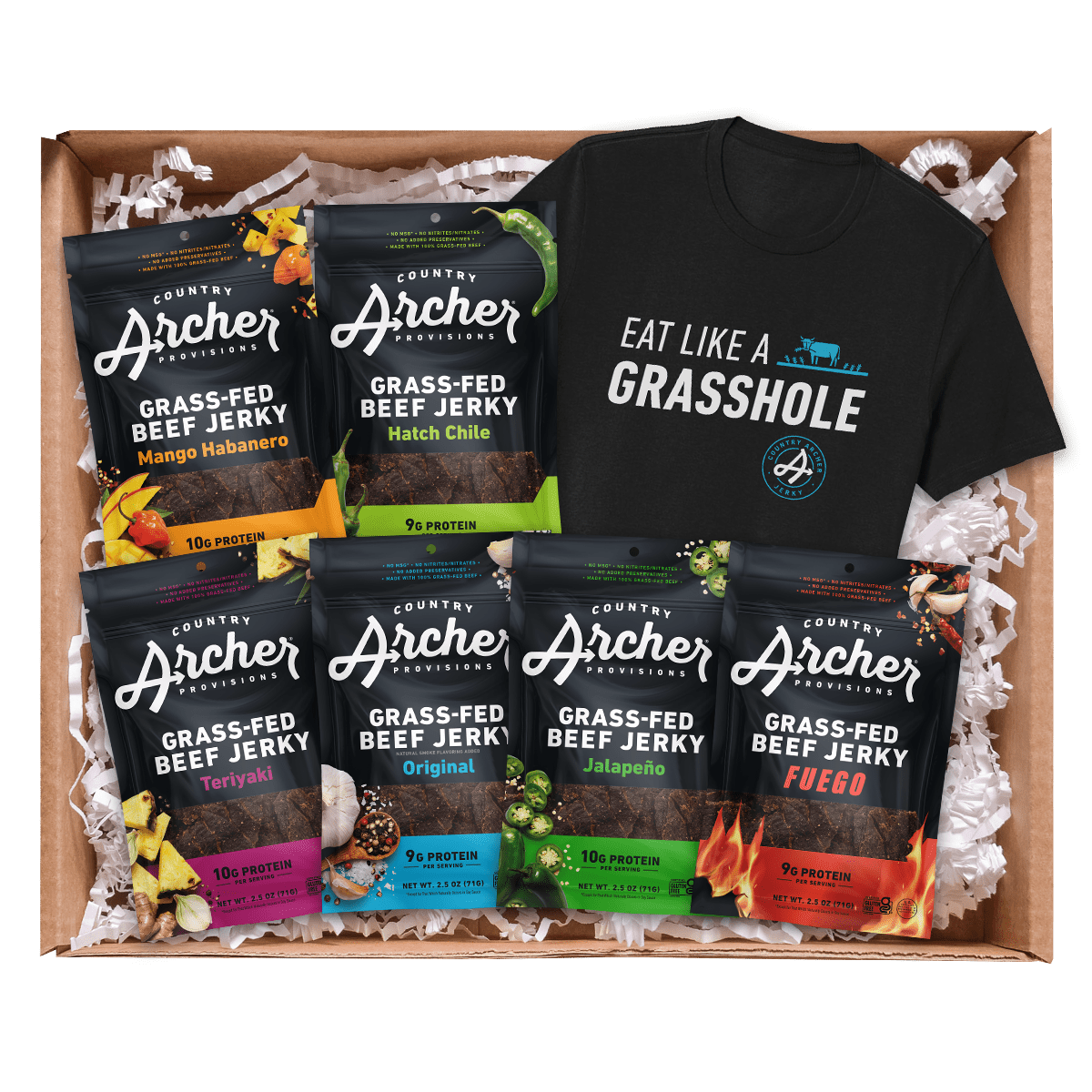 Grass-fed Beef Jerky Gift Pack  Country Archer – Country Archer Provisions