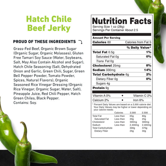 Green Chile Beef Jerky Country Archer Country Archer Provisions